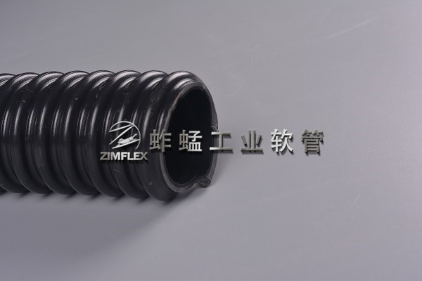 957 导电型黑色PU-PVC软管，塑筋加强